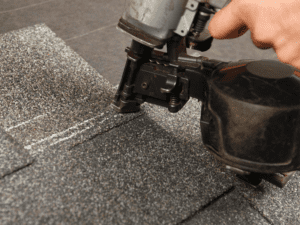 Roof contractor doing the installation